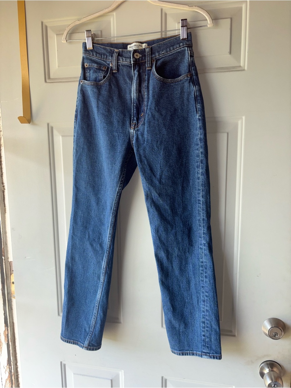 Abercrombie & Fitch ankle straight ultra high rise jeans size 25